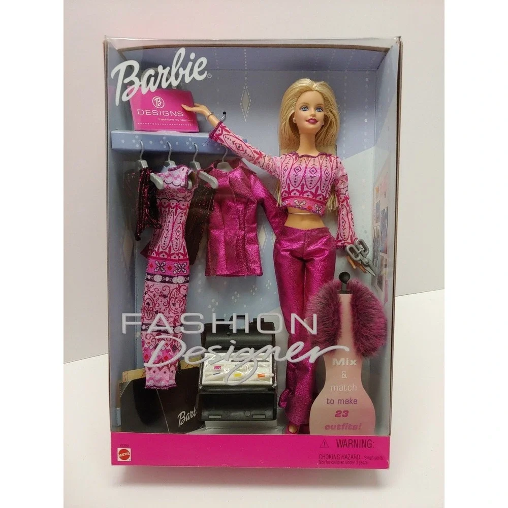Vintage NEW Mattel Barbie Fashion Designer Doll Set Y2k Boho Chic Y2K 2002